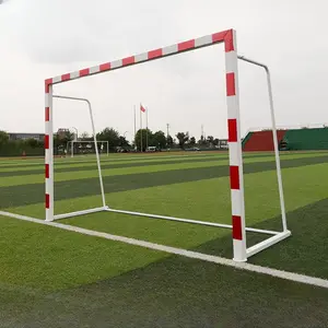 Standar pertandingan handball goal 3*2 m pipa baja galvanis bingkai rugby bingkai sepak bola luar ruangan