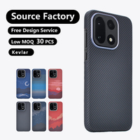 Étui de téléphone magnétique en fibre de carbone Kevlar haut de gamme prêt à être expédié avec aimant pour OPPO OnePlus 15 OnePlus 13