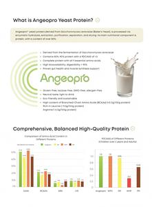 Angeo Pro Proteína de <span class=keywords><strong>Levadura</strong></span>, Aislado de Proteína de <span class=keywords><strong>Levadura</strong></span> Fermentada, Proteína en Polvo Transparente, Vegana, para Nutrición, Repostería, Bebidas e Ingredientes - Product Image 4