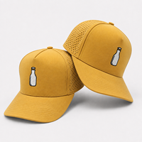 Casquette de golf 5 panneaux personnalisable avec broderie OEM, faible MOQ, en coton premium, avec corde, boucle réglable, style rétro, unisexe
