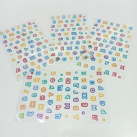Transparent PE étiquette autocollant personnalisé petits autocollants transparents logo étiquette vinyle autocollants baiser coupe emballage étiquette imprimante