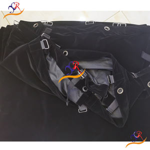 Rideau noir de couverture de botte d'<span class=keywords><strong>oeillet</strong></span> avec l'agrafe solide de mouche - Product Image 3