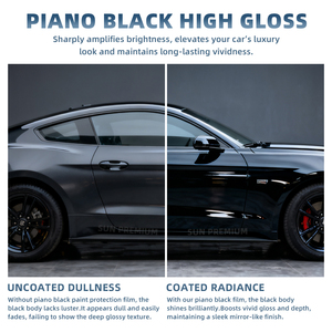 Vinilo de Alta Calidad para Envolver Autos, TPU PPF que Cambia de Color, Película Protectora para Carrocería con Función Antiarañazos, Color Negro Láser - Product Image 2