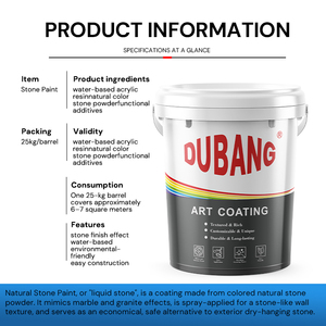 Peinture d'étanchéité écologique à <span class=keywords><strong>prix</strong></span> d'usine pour murs extérieurs de <span class=keywords><strong>maison</strong></span>, revêtement en pierre véritable, marbre, spray de pierre naturelle - Product Image 4