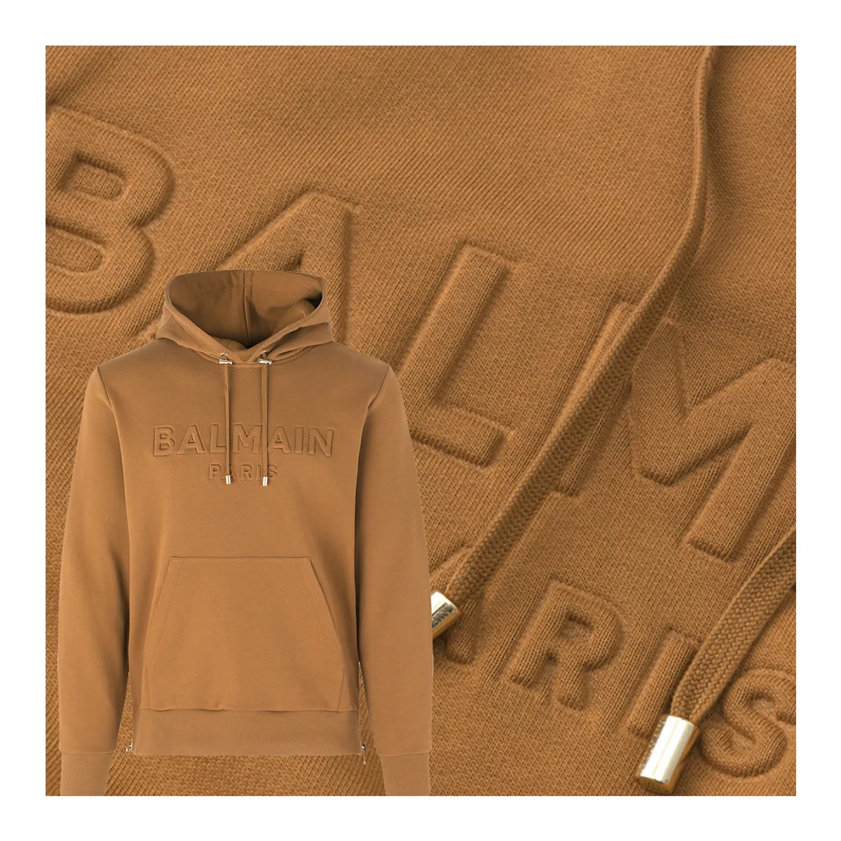 OEM Custom High Quality Casual Men Clothing Plus Size Terry Towel Cotton Fabric Letter Printing 3D Embossed Effect Hoodies