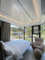 Maison conteneur préfabriquée de luxe en forme de capsule spatiale, type Apple Cabin, pour bureau, appartement et tourisme, 20ft 40ft, directement de l'usine