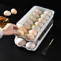 المطبخ PS صندوق تخزين المنزل منظم حاوية الغذاء الثلاجة تخزين البيض أدوات 14 البيض صندوق تخزين es