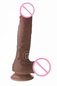 REALING Dildo de Silicona Realista de 8 Pulgadas con Ventosa, Doble Densidad, Color Beige, Juguete Sexual para Adultos - Product Image 5