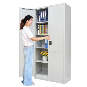 Armoire de bureau 185 classeur médical en métal gris - Product Image 2