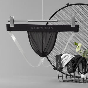 Tanga Erótico de Malla Doble de Seda de Hielo sin Espalda para Hombre, Ropa Interior Sexy para Hombre, Marca GTOPXMAN - Product Image 3