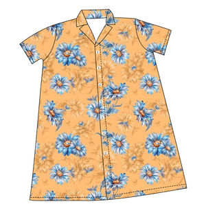 Ventes en gros de robes d'été pour <span class=keywords><strong>maman</strong></span> <span class=keywords><strong>et</strong></span> <span class=keywords><strong>moi</strong></span>, manches courtes, longueur genoux, imprimé floral hawaïen personnalisé, robes pour filles <span class=keywords><strong>et</strong></span> femmes - Product Image 6