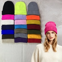 Bonnet unisexe de haute qualité, couleur unie, automne-hiver, doux, chaud, tricoté en acrylique, taille adulte, cadeau de Noël, bonnet de sport