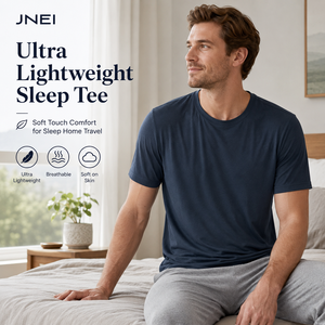 T-Shirt da Uomo per Prestazioni Ottimali, 100g Ultra Leggera, Vestibilità Slim, 100% Fibra Modificata, Maglietta per il Sonno - Product Image 1