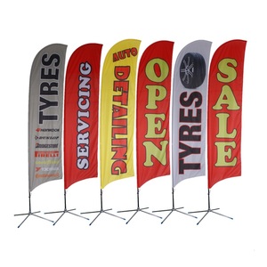 Customize Print Teardrop Flags Personal Brand Banner Feather Flag Flying logo Beach Flag for Promotion Event Trade Show Display