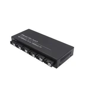 10/100M Ethernet Switch 6 Fiber Port 25KM 2 UTP RJ45 ports Fast Erhetnet Fiber Optical Switch