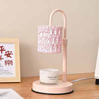 Lampe à cire fondue brevetée, nouvelle lampe d'ambiance artistique en verre, chauffe-bougie décoratif de chevet, lampe de table sans flamme, cadeau simple