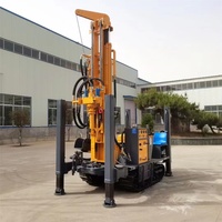 Machine de forage de puits d'eau pneumatique haute performance et durable, profondeur 200m, avec moteur diesel et générateur de pompe pour haute vitesse