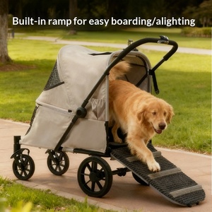 Carrito para Perros Grandes <span class=keywords><strong>Hellobaby</strong></span> con Rampa de Acceso Fácil, Amortiguación Delantera, Plegado con una Sola Mano, Transportador de Mascotas, Venta al Por Mayor - Product Image 2