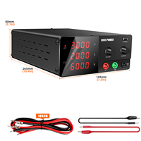 Alimentation de laboratoire régulée DC KUAIQU R-SPS3020 600W 30V20A à double sortie avant-arrière avec bouton d'encodage pour laboratoire, industrie et réparation de téléphones