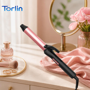 Torlin Commercial Nouveau Design Coréen <span class=keywords><strong>Paris</strong></span> 450 ℉   Fer à boucler électrique 230 mm 32 mm pour grandes boucles, convient à tous les types de cheveux - Product Image 1