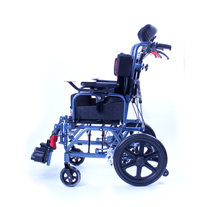 Silla de ruedas de aluminio reclinable de elevación de alta calidad para parálisis cerebral niños adultos-Suministros de terapia de rehabilitación peso ligero - Product Image 2