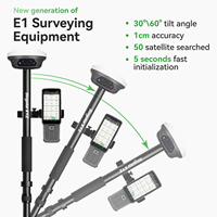 SingularXYZ E1 Receptor GNSS RTK GPS Base y Móvil 1408 Canales 15KM UHF IMU Instrumento de Topografía con Permisos Permanentes
