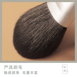 Juego de Brochas de Maquillaje Cangzhou de 13 Piezas, Mango de Madera, Pelo Sintético de Animales, Brochas para Base de Maquillaje, Forma Redonda, Herramientas de Maquillaje Portátiles - Product Image 3