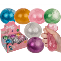 Glitter Water Stress Balls Squeeze Balls Squishy Water Ball avec Glitter