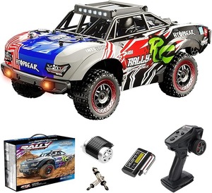 RC-Truck im Maßstab <span class=keywords><strong>1</strong></span>:18, Allradantrieb, 2,4 GHz, 40 km/h, Hochgeschwindigkeits-Offroad-Rennbuggy mit LED-Beleuchtung - Product Image 1