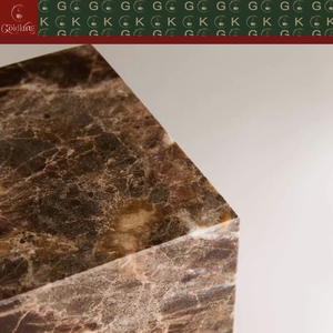 ชั้นวางหนังสือแบบโมเดิร์น GOLDKING สีน้ำตาลเขียว พร้อมที่กั้นหนังสือลายหินอ่อน โรงงานผลิตโดยตรง รับผลิตแบบ OEM ODM - Product Image 4