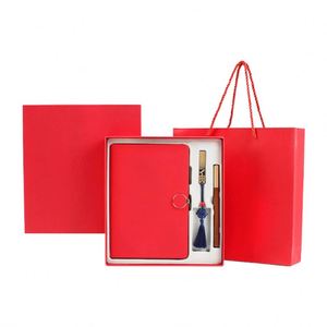 High Quality Custom Logo A5 Hardcover Leather Planner <b>Diary</b> <b>Notebook</b> With Pen Gift Set USB Flash Drive - Product Image 1