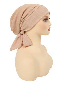 Feestmutsen met lange bandjes in 20 kleuren, etnische bandana's met bloemenprint, chemotherapie mutsen, beanie mutsen voor vrouwen, hoofddoek - Product Image 6
