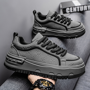 Nouvelles Chaussures de Sport Décontractées Blanches à Semelle Épaisse et Rehaussante pour Hommes et Adolescents – Collection Printemps 2026 - Product Image 5