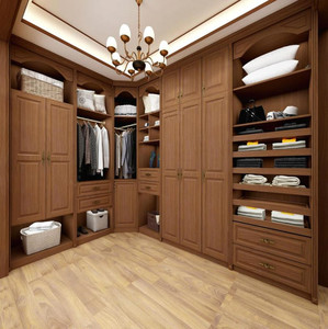 Armario de Madera con Diseño de Media Estantería y Media Barra <span class=keywords><strong>para</strong></span> Colgar Ropa, <span class=keywords><strong>para</strong></span> Vestidor - Product Image 5