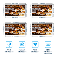 Affichage numérique et écran de kiosque de petite taille 32 pouces avec WIFI Bluetooth pour centre commercial, café, restaurant, hôtel