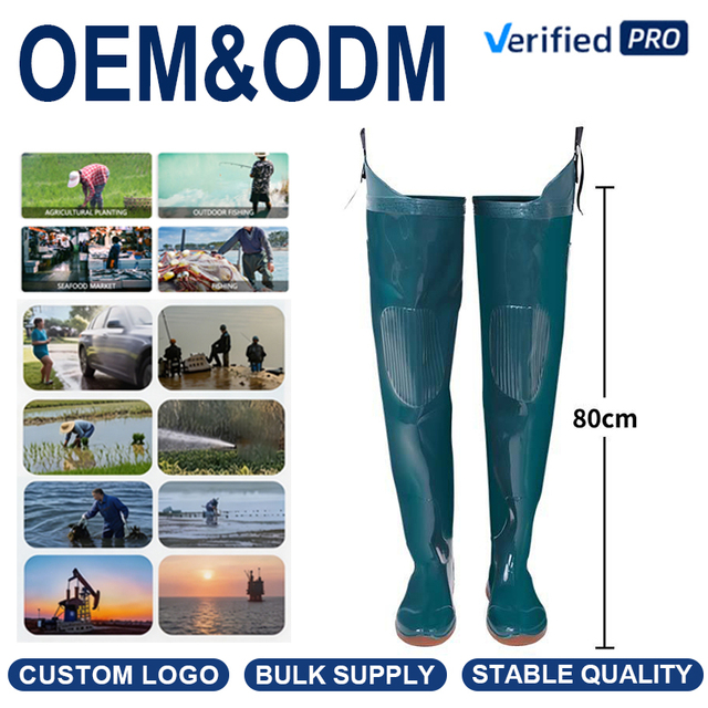 Wholesale Custom Logo Knee High Paddy Field Boots Waterproof Soft PVC Rice Planting Boots for Outdoor Farming Work