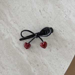 Barrette à cheveux mignonne en forme de cœur avec franges, accessoire de fête pour femme - Product Image 4