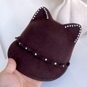 <span class=keywords><strong>Gorro</strong></span> <span class=keywords><strong>de</strong></span> Fieltro <span class=keywords><strong>de</strong></span> <span class=keywords><strong>Lana</strong></span> con <span class=keywords><strong>Orejas</strong></span> <span class=keywords><strong>de</strong></span> <span class=keywords><strong>Gato</strong></span> para Mujer, Estilo Moderno 2026, Gorra <span class=keywords><strong>de</strong></span> Béisbol con <span class=keywords><strong>Orejas</strong></span> <span class=keywords><strong>de</strong></span> Animal y Pedrería - Product Image 5