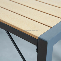 Banc en bois de bière de patio en plastique pliable portable personnalisé OEM table et chaises de jardin de bière de pique-nique