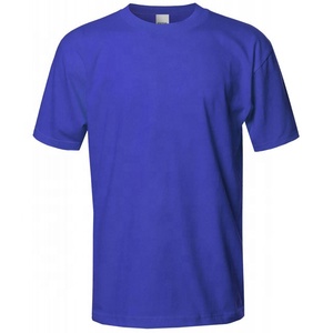 Blue t shirt 100% pima cotton - Product Image 1