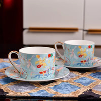 Nouvelle tasse à café King of the Jungle, double tasse et soucoupe, assiette de taille steak, assiette à dîner, ensemble de tasses, boîte cadeau, style mignon