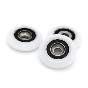 Rouleaux à tête fraisée en forme de V avec roulement 688RS – Revêtus pour rails de guidage de tiroirs, portes, fenêtres, salles de douche, 5*25.5*6mm pour usage extérieur et salle de sport - Product Image 1