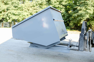 Новый надежный стальной бункер для погрузчиков с функцией автоматического сброса отходов строительной площадки - Product Image 5