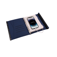 Libreta Electrónica Recargable con Banco de Energía y Cerradura de Huella Digital para Hombre/Mujer, Libreta Inteligente con Banco de Energía