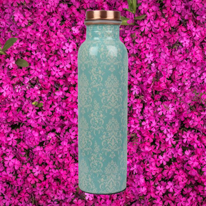 Botella de agua de cobre de diseño personalizado de calidad de exportación India para venta de exportación botella de agua de lujo - Product Image 1