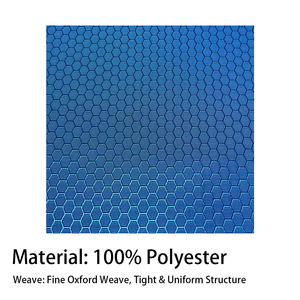 Tissu en polyester 300D <span class=keywords><strong>nid</strong></span> <span class=keywords><strong>d</strong></span>'<span class=keywords><strong>abeille</strong></span> 100% polyester, ignifuge, imperméable, enduit PU, conforme aux normes REACH et PAHs, pour sacs/tentes - Product Image 2