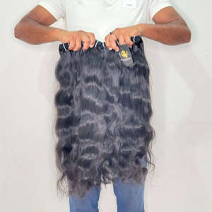 Extensiones de Cabello Indio Virgen al por Mayor, Paquetes de Cabello Humano Rubio Indio sin Procesar, Tejido de Cabello con Cutícula Alineada - Product Image 1