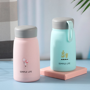 กระติกน้ำเก็บอุณหภูมิ Simple Life สีชมพู 500 มล. พร้อมฝาปิด สำหรับนักเรียนและเด็ก - Product Image 4