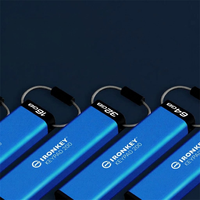 Keypad IronKey autentik Seri 200 FIPS Flash Drive USB 140-3 tingkat 3 divalidasi dengan XTS-AES enkripsi perangkat keras 256-bit