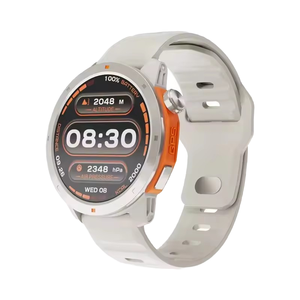 Akıllı Saat Paslanmaz Çelik 3 ATM Su Geçirmez AMOLED GPS Fitness Takip Cihazı Kablosuz Şarj Kalp Atış Hızı Monitörü IOS/Android - Product Image 4